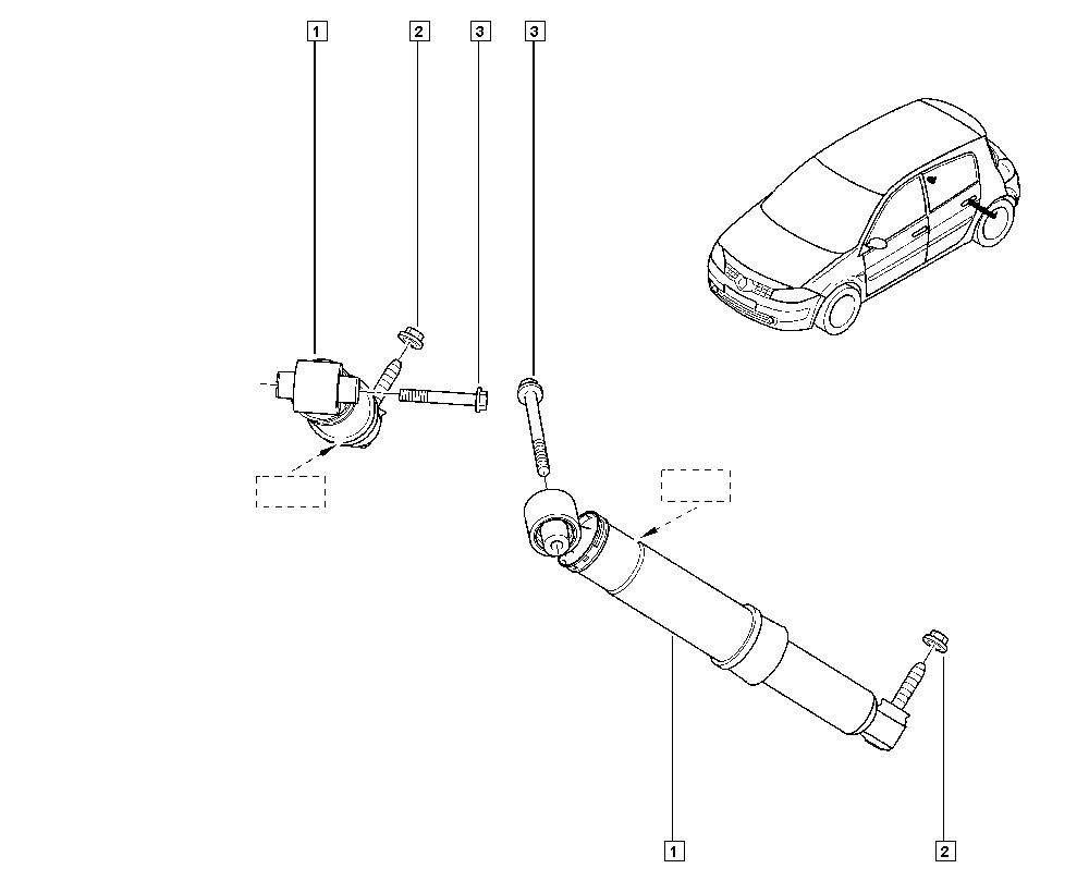 RENAULT 82 00 421 321 - Ammortizzatore www.autoricambit.com