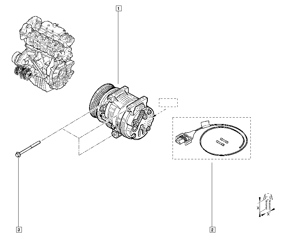 NISSAN 8200454172 - Compressore, Climatizzatore www.autoricambit.com