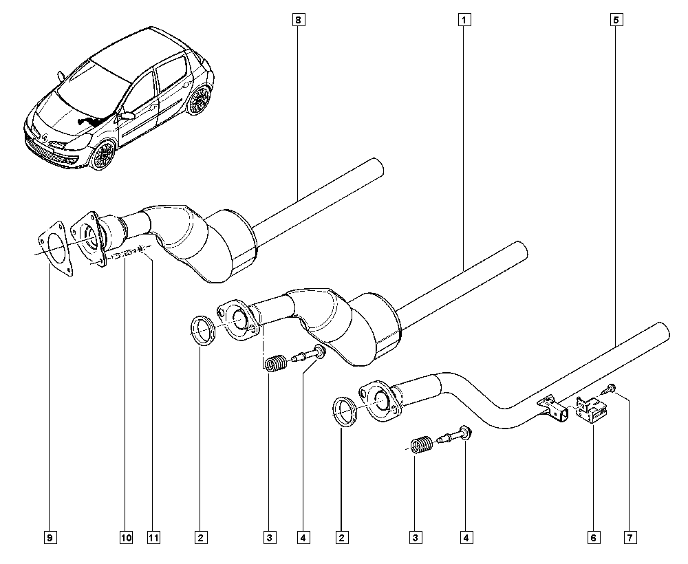 RENAULT 8200389443 - Catalizzatore www.autoricambit.com