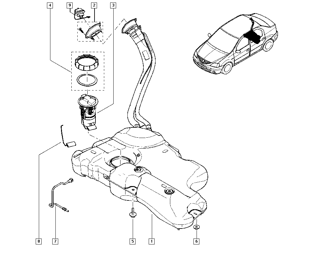 RENAULT 172024388R - Gruppo alimentazione carburante www.autoricambit.com