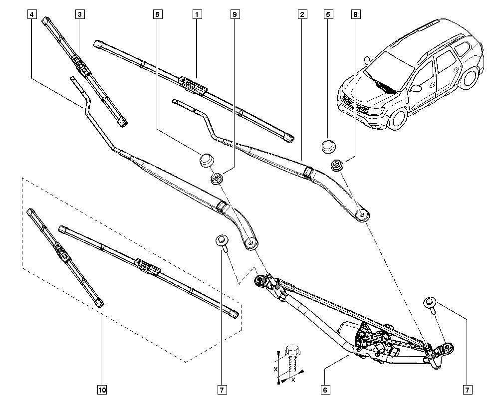 RENAULT 288905401R - Spazzola tergi www.autoricambit.com