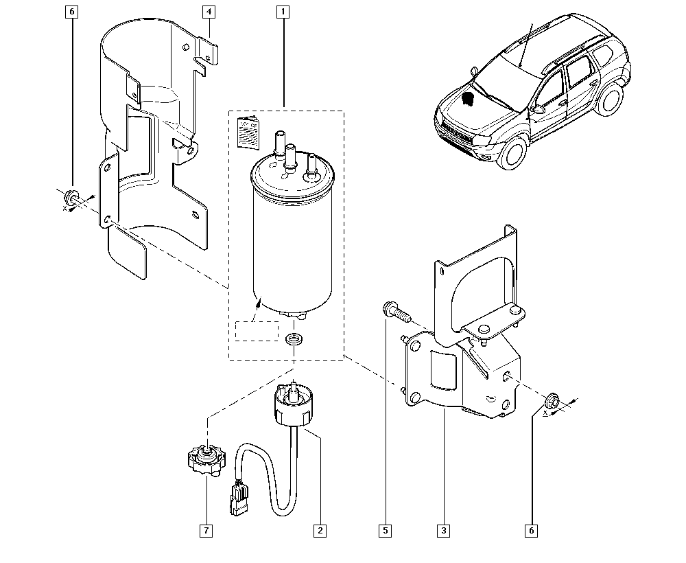 RENAULT 16 40 008 84R - Filtro carburante www.autoricambit.com