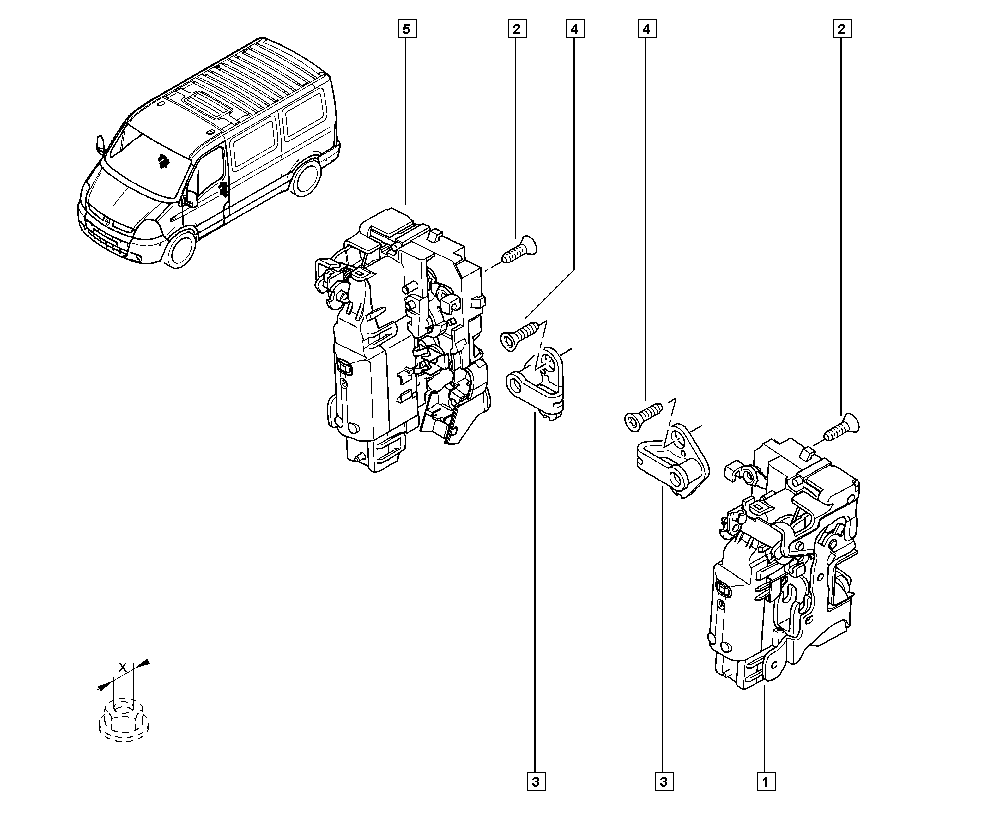 RENAULT 8200147150 - Serratura sport. www.autoricambit.com