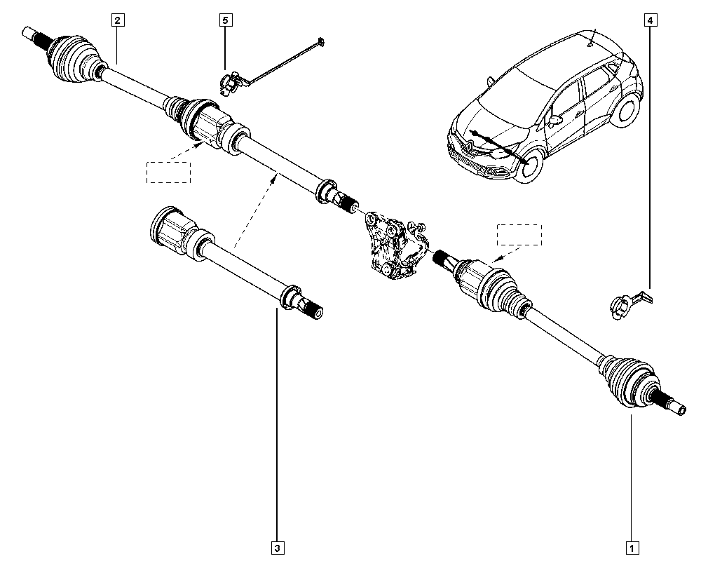 RENAULT 397136145R - Albero motore/Semiasse www.autoricambit.com