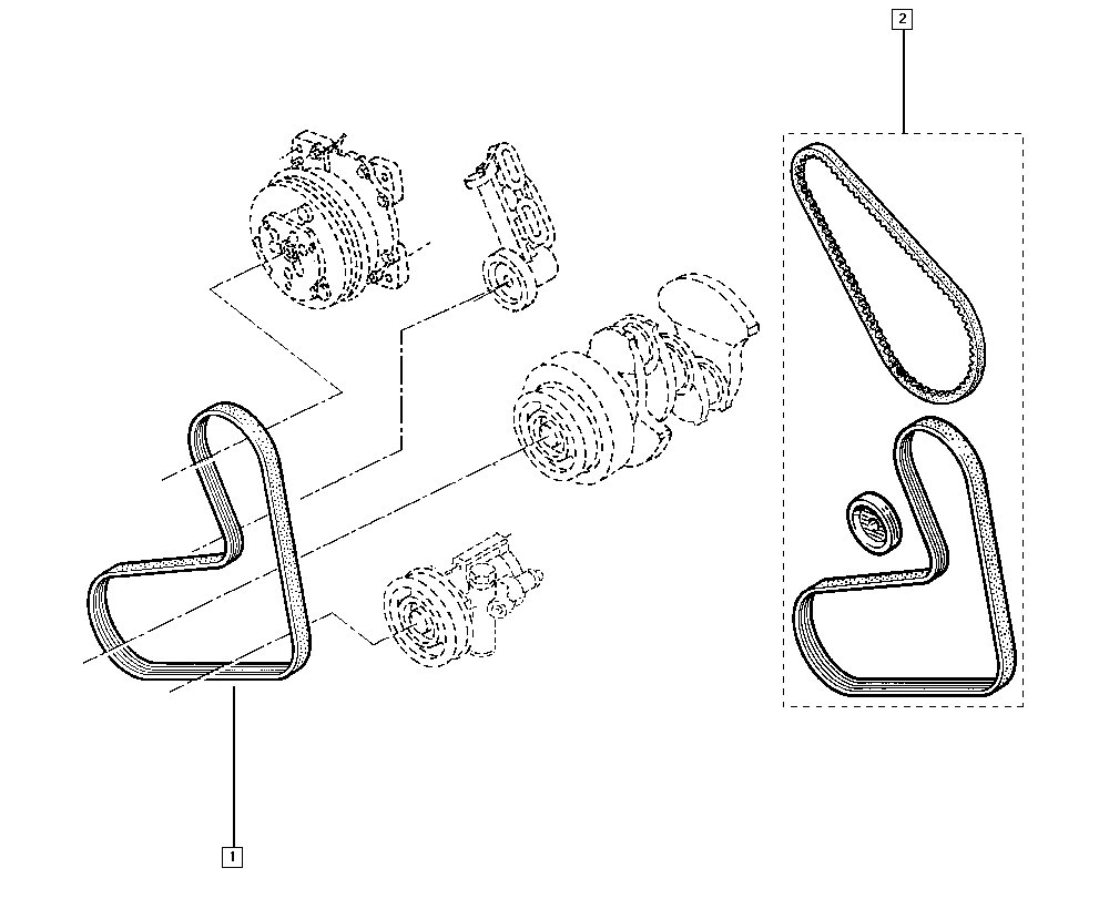 RENAULT 77 00 853 990 - Cinghia Poly-V www.autoricambit.com