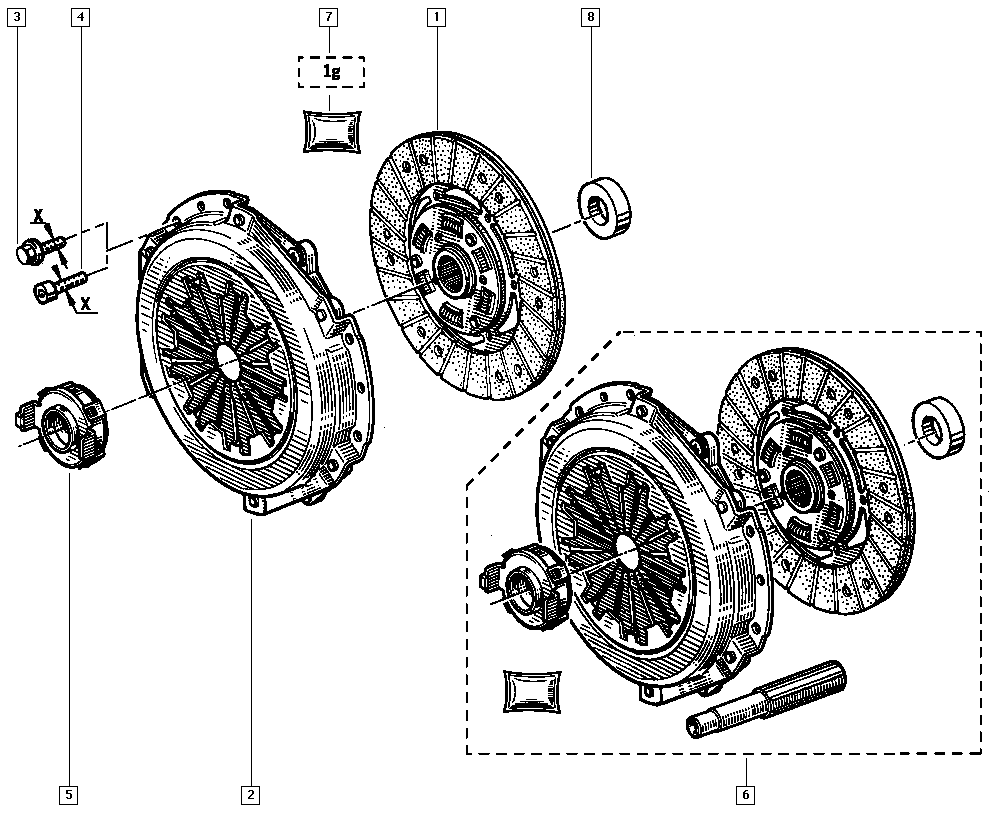 RENAULT 77 01 470 245 - Kit frizione www.autoricambit.com