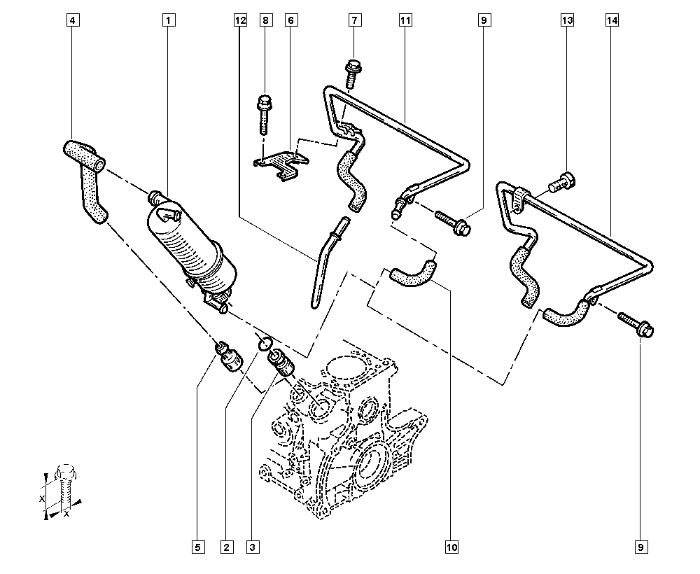 RENAULT 8200083403 - Flessibile olio www.autoricambit.com