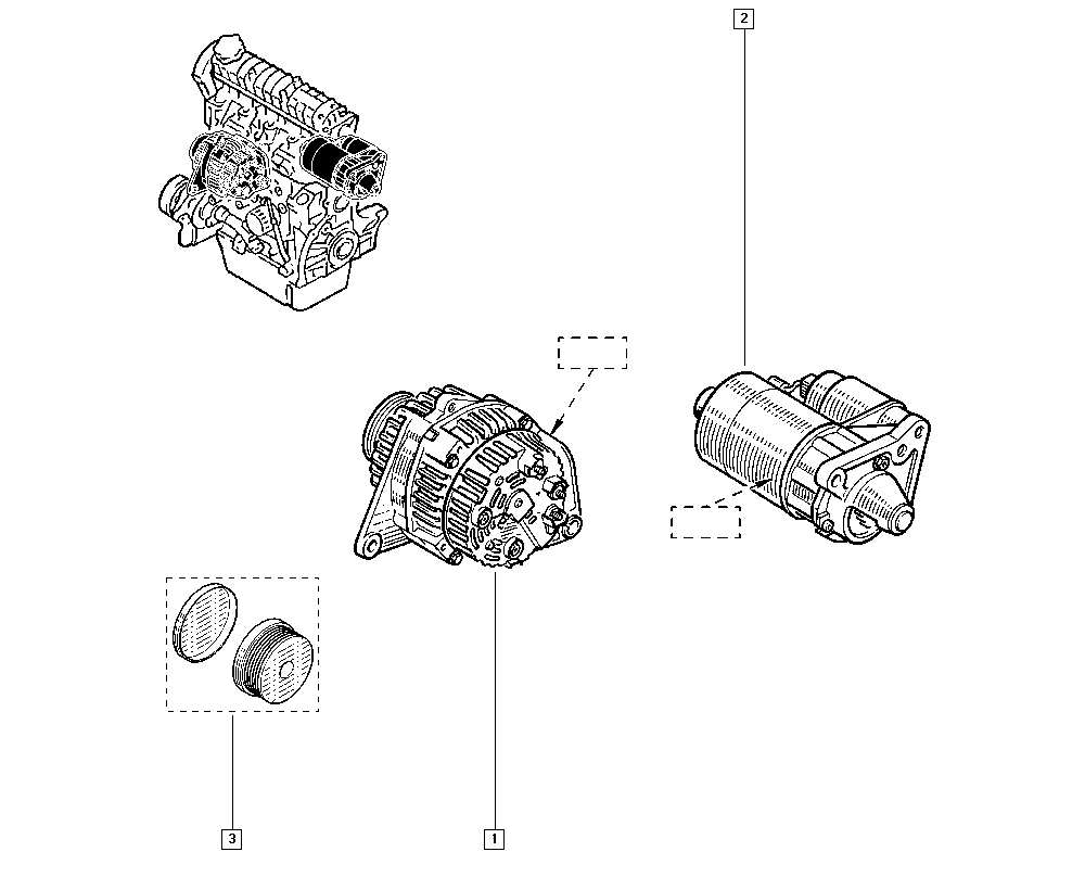 RENAULT 77 00 436 623 - Alternatore www.autoricambit.com