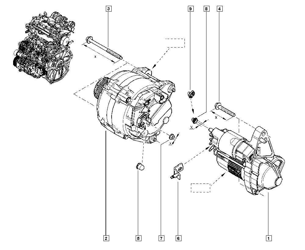 RENAULT 77 01 499 651 - Motorino d'avviamento www.autoricambit.com