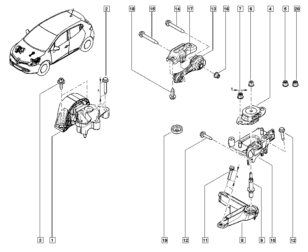 RENAULT 112106575R - DYNAMIC INSUL ASSY www.autoricambit.com