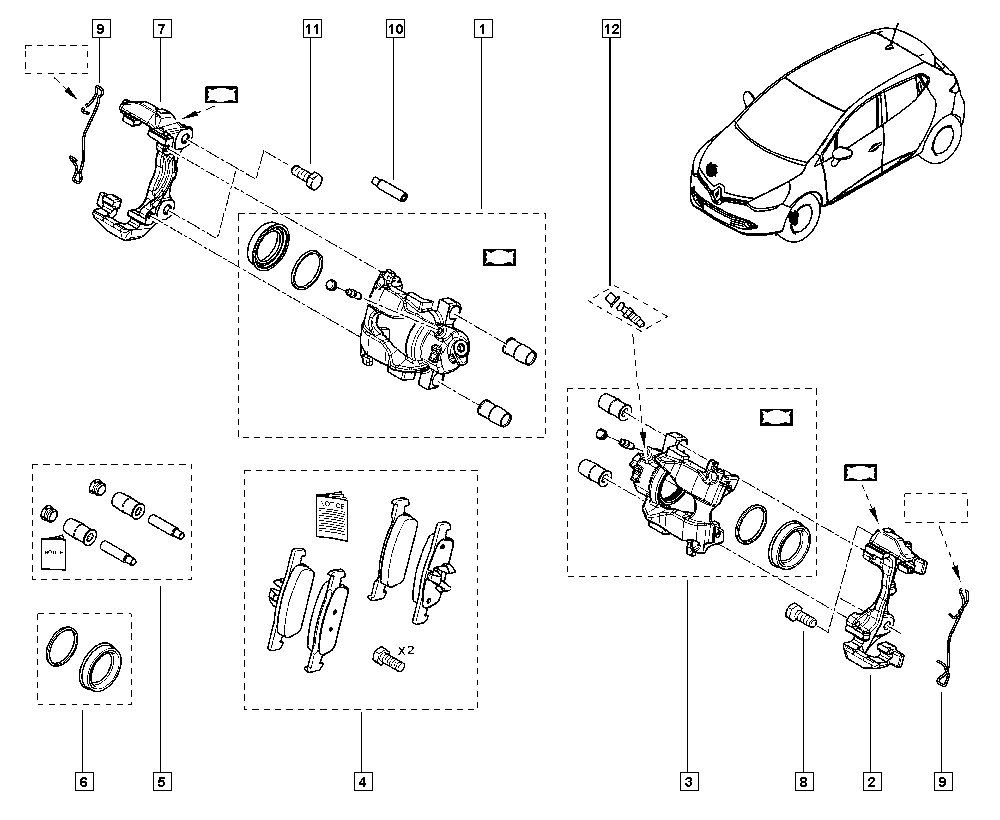 RENAULT 41011-8579R - Pinza freno www.autoricambit.com