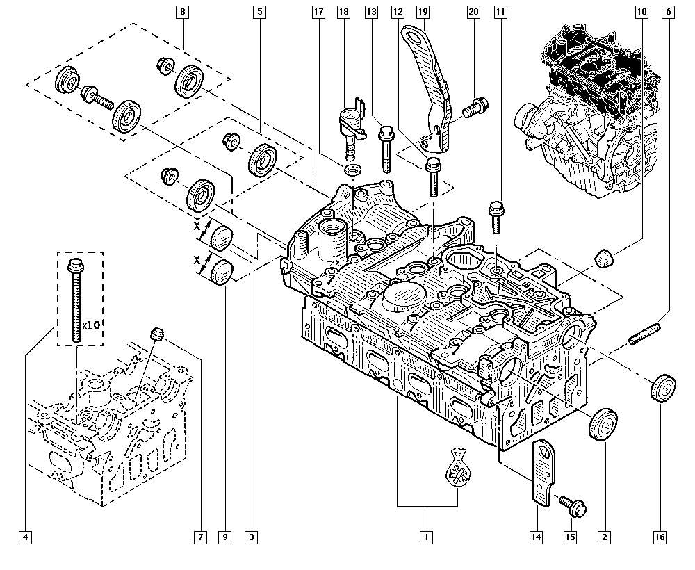 RENAULT 77 01 471 372 - Paraolio, Albero a camme www.autoricambit.com