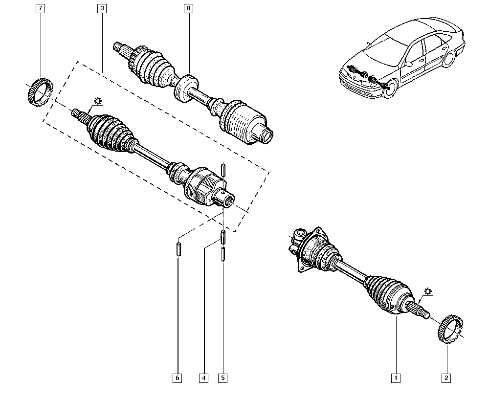 RENAULT 7700110218 - Albero motore/Semiasse www.autoricambit.com