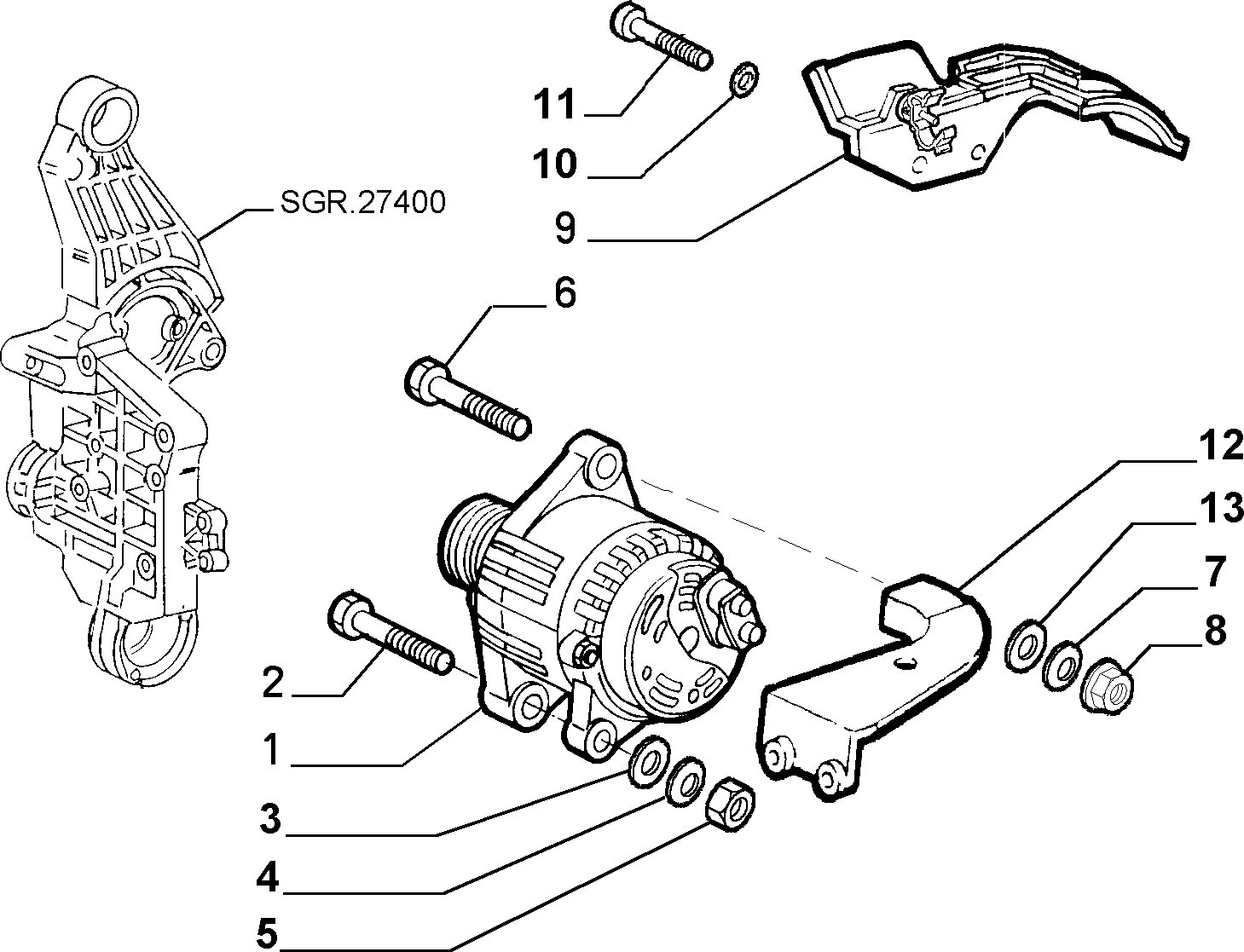 Alfarome/Fiat/Lanci 46769369 - Alternatore www.autoricambit.com