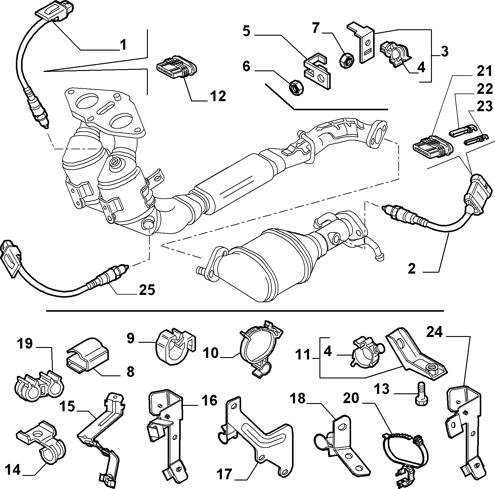 Lancia 46811311 - Sonda lambda www.autoricambit.com