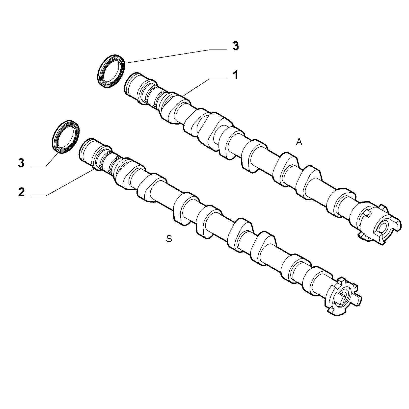 Lancia 55236852 - Paraolio, Albero a gomiti www.autoricambit.com