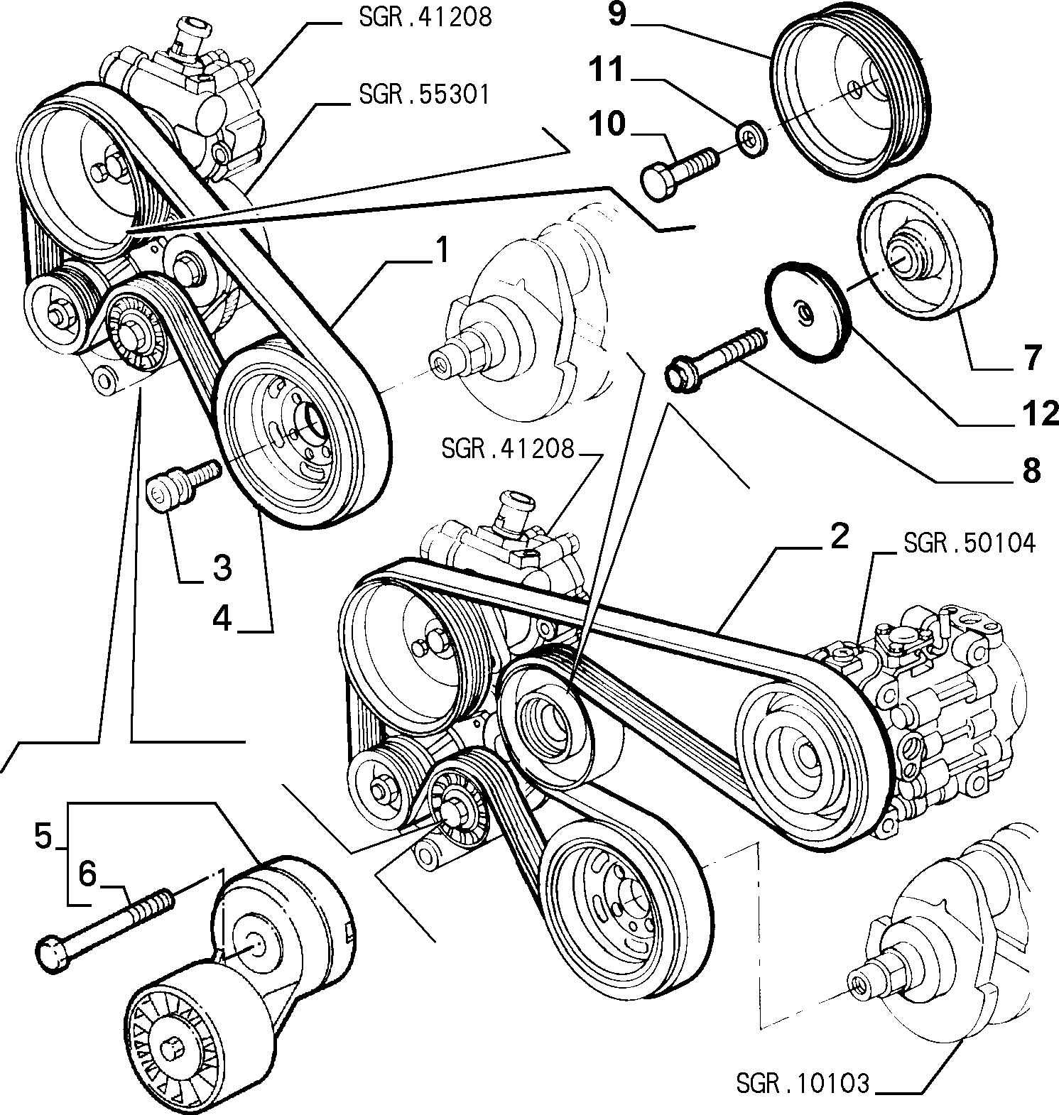 FIAT 60617858 - Cinghia Poly-V www.autoricambit.com