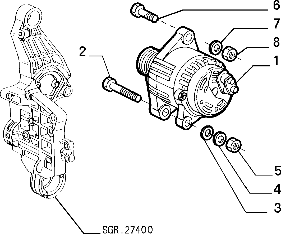 Alfa Romeo 608 1258 3 - Alternatore www.autoricambit.com