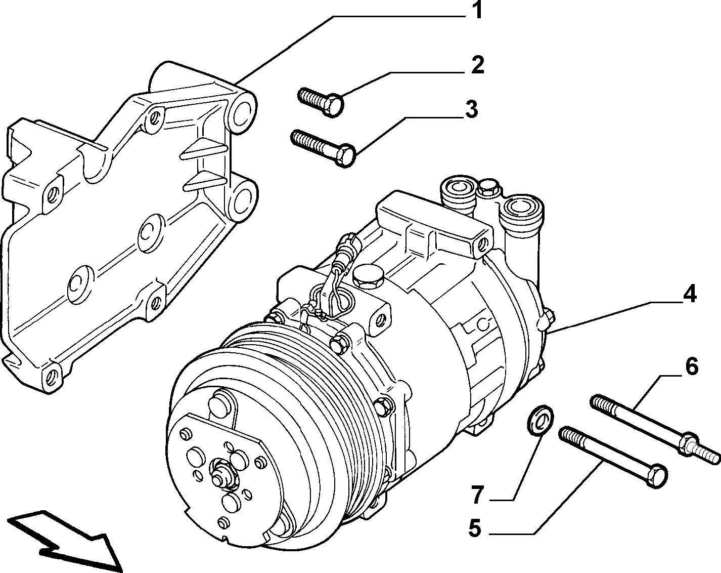 Lancia 60653652 - Compressore, Climatizzatore www.autoricambit.com