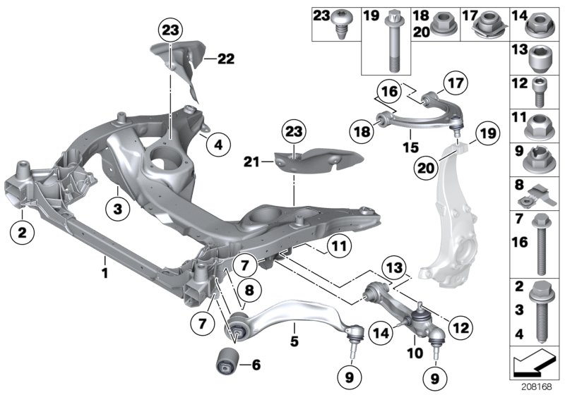 BMW 33 31 6 767 586 - Kit riparazione, Sospensione ruota www.autoricambit.com