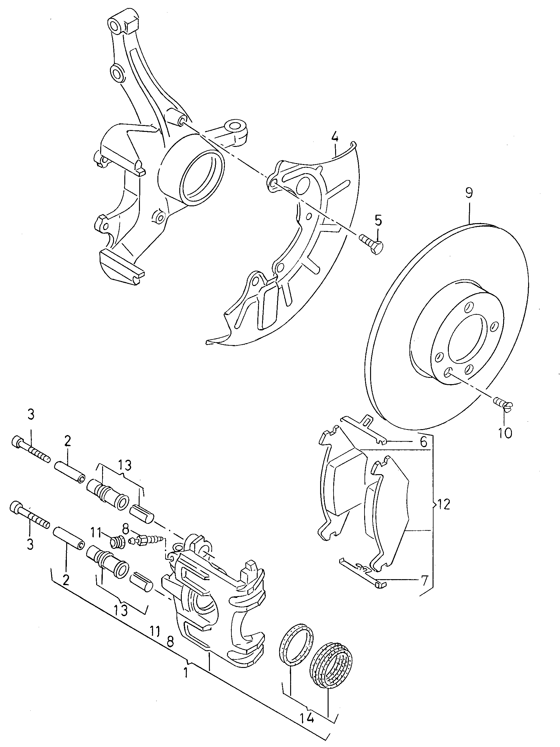 VW 867 698 151 - 1 set of brake pads for disk brake www.autoricambit.com