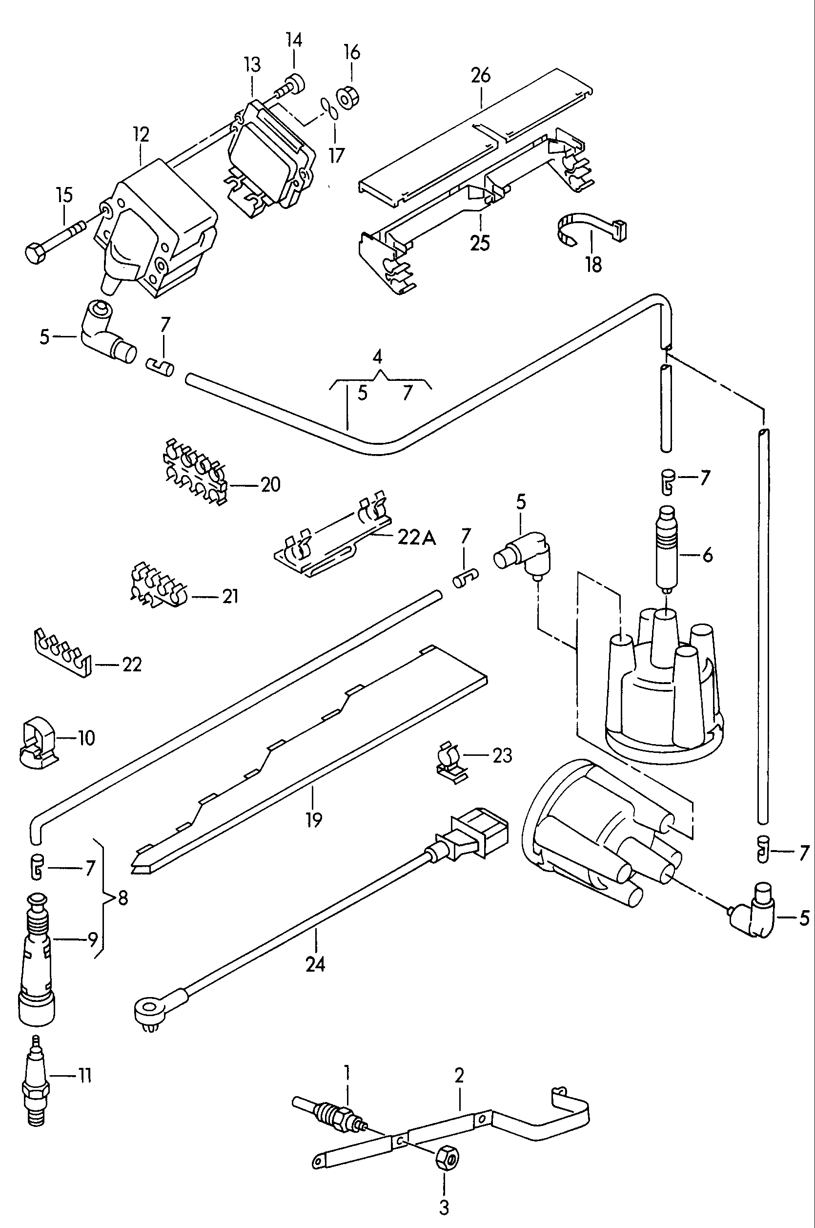 VAG N 102 646 01 - Kit cavi accensione www.autoricambit.com