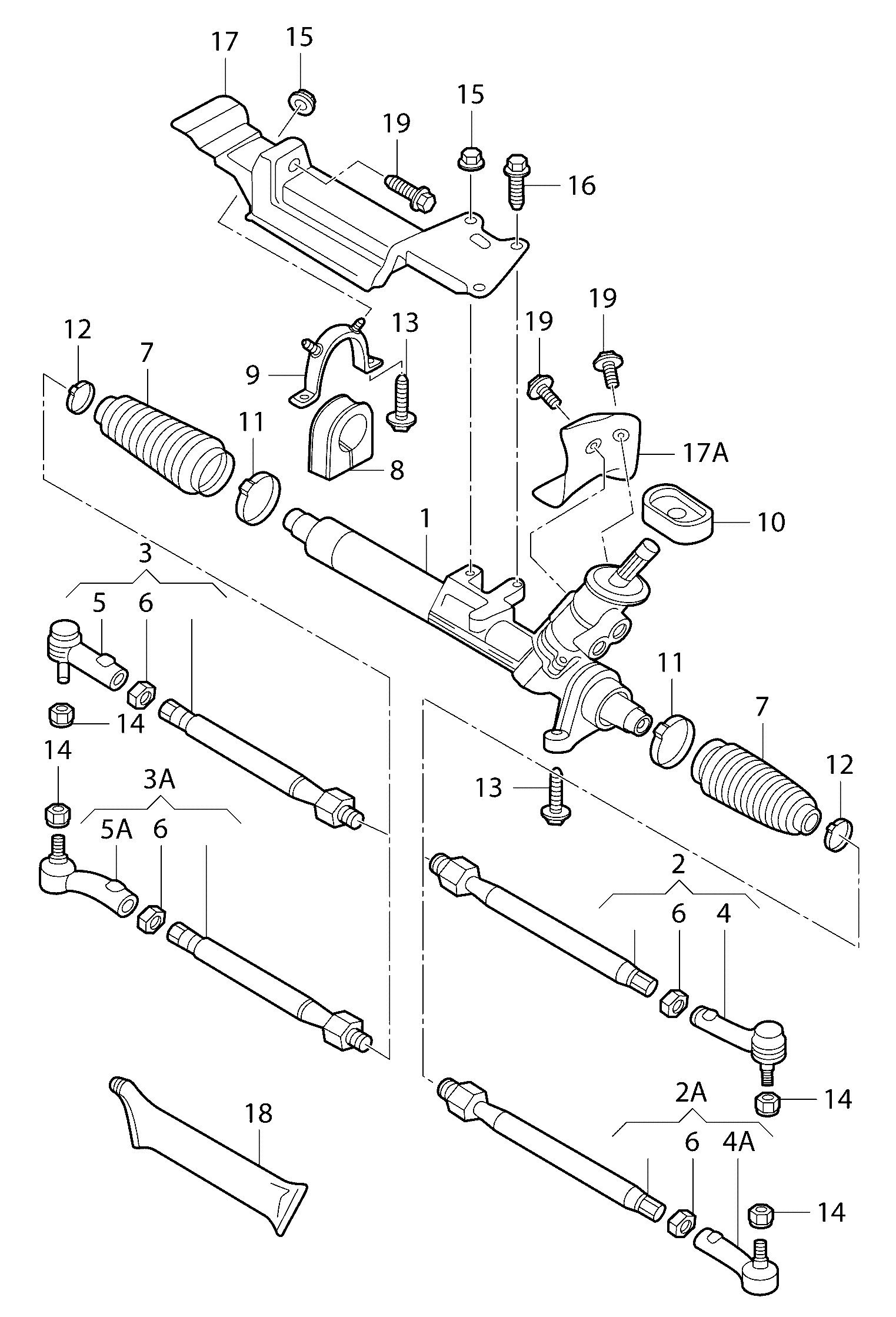 VAG 1J0422804B - Tirante trasversale www.autoricambit.com