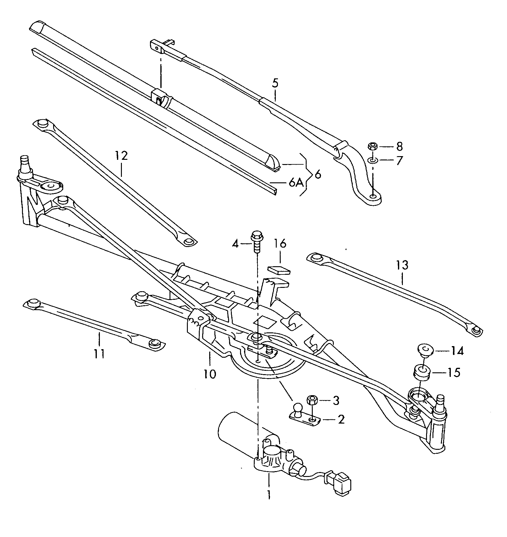 VAG 7M3 998 002 A - Spazzola tergi www.autoricambit.com