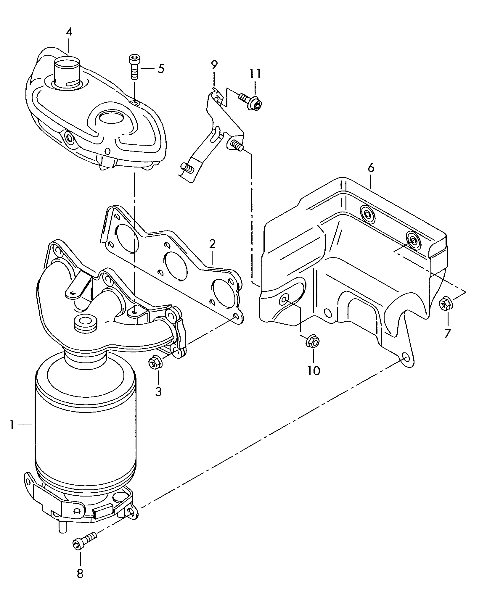 VAG 03E253020QX - Catalizzatore www.autoricambit.com