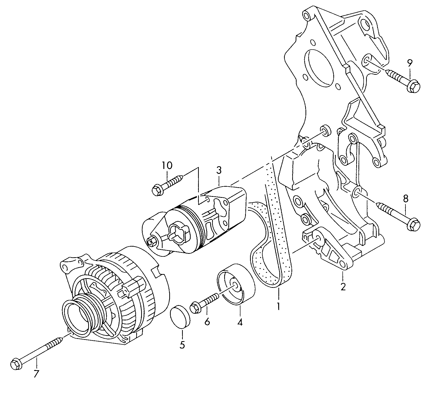 VAG 038903315C - Tendicinghia, Cinghia Poly-V www.autoricambit.com