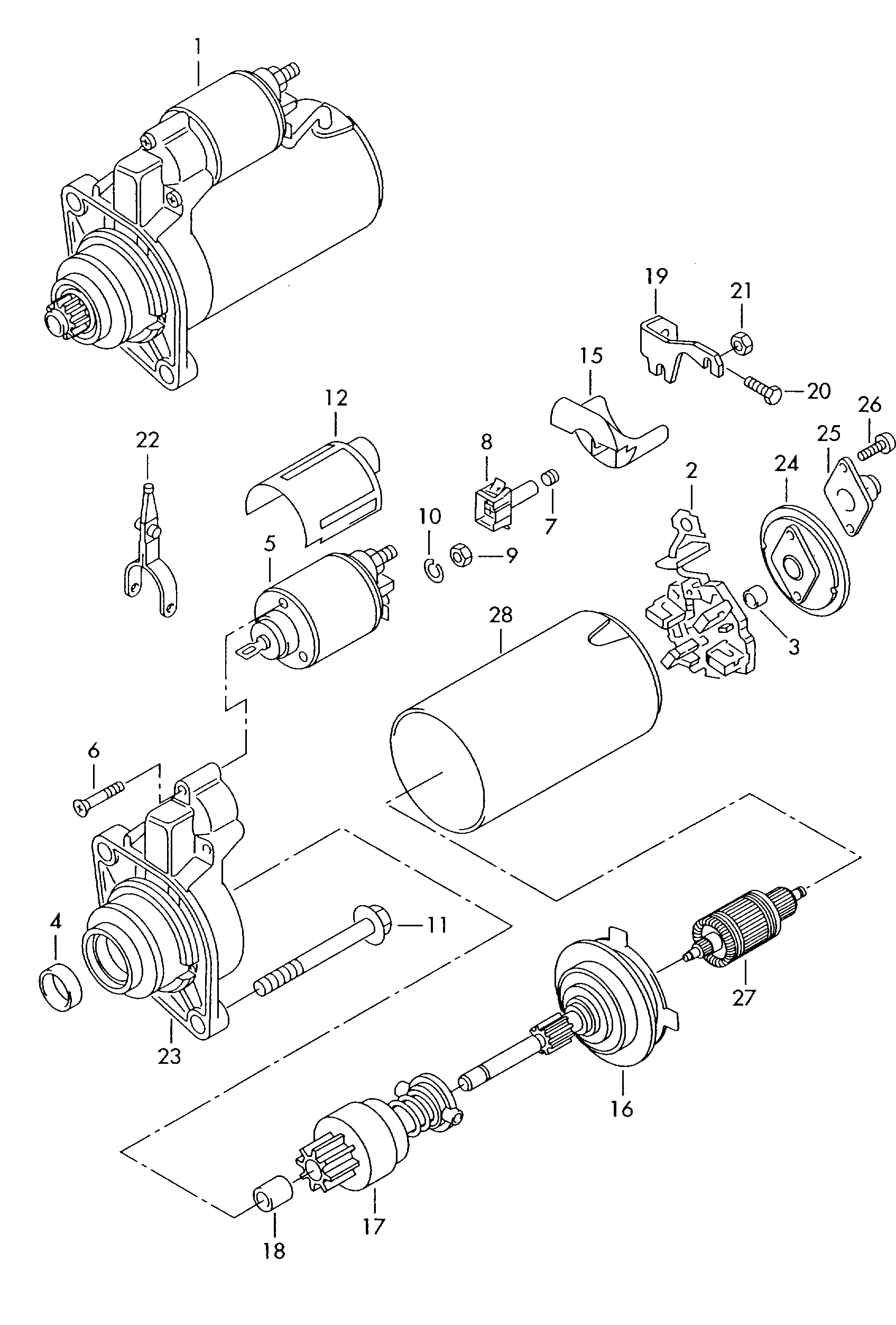 VAG 02A 911 024D - Motorino d'avviamento www.autoricambit.com