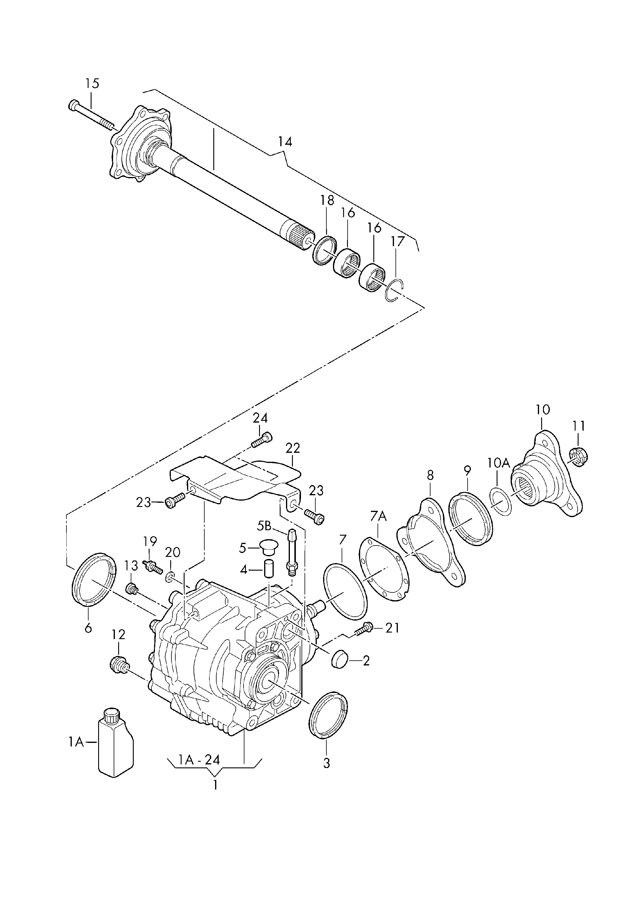 VAG 09A 409 529 B - Paraolio, Ripartitore di coppia www.autoricambit.com