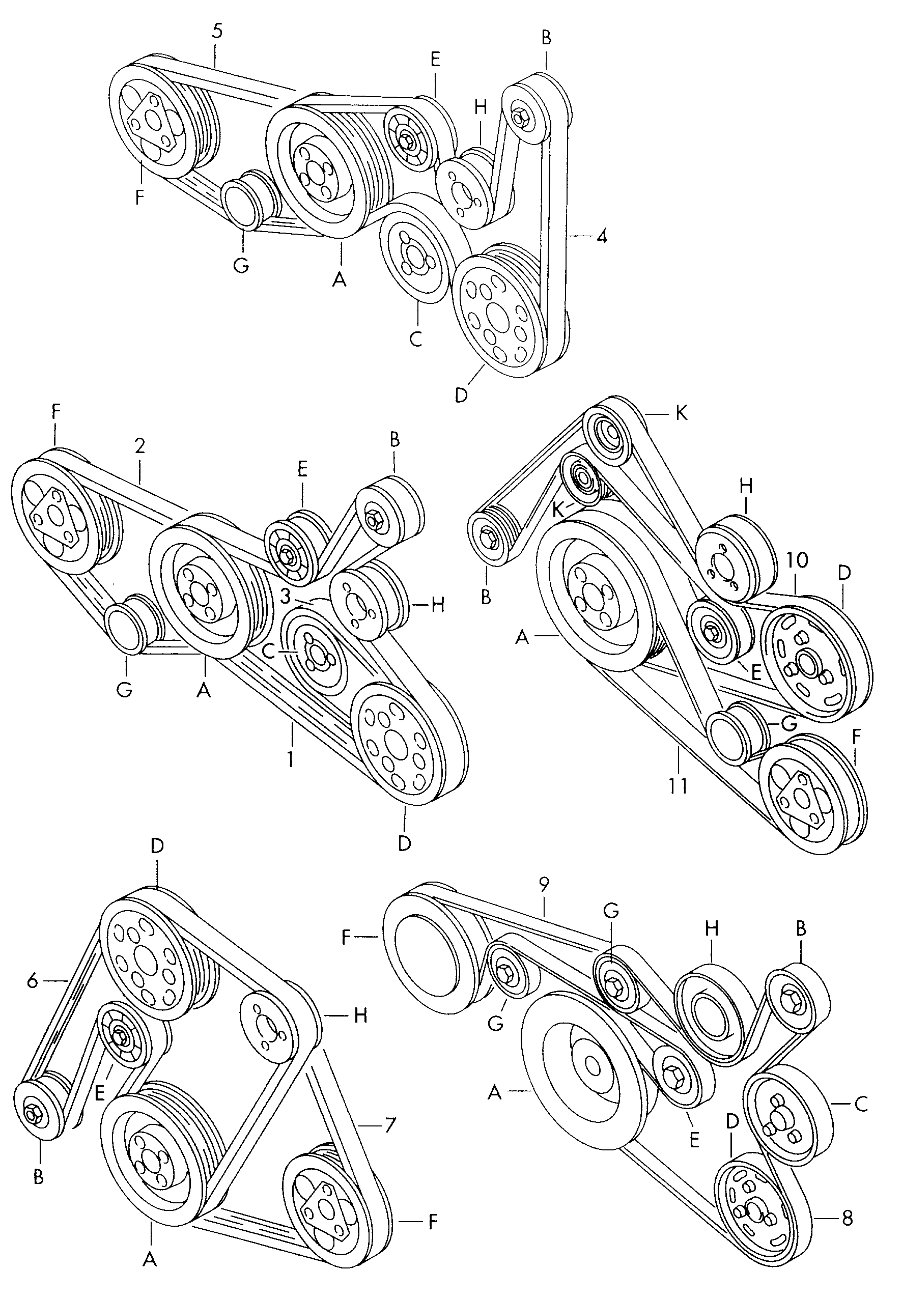 VW 06B 260 849 B - Cinghia Poly-V www.autoricambit.com