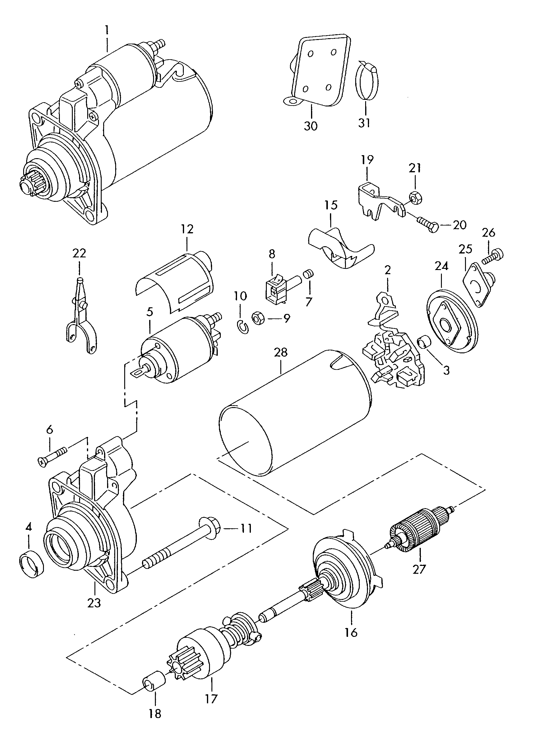 VAG 06B911023 - Motorino d'avviamento www.autoricambit.com