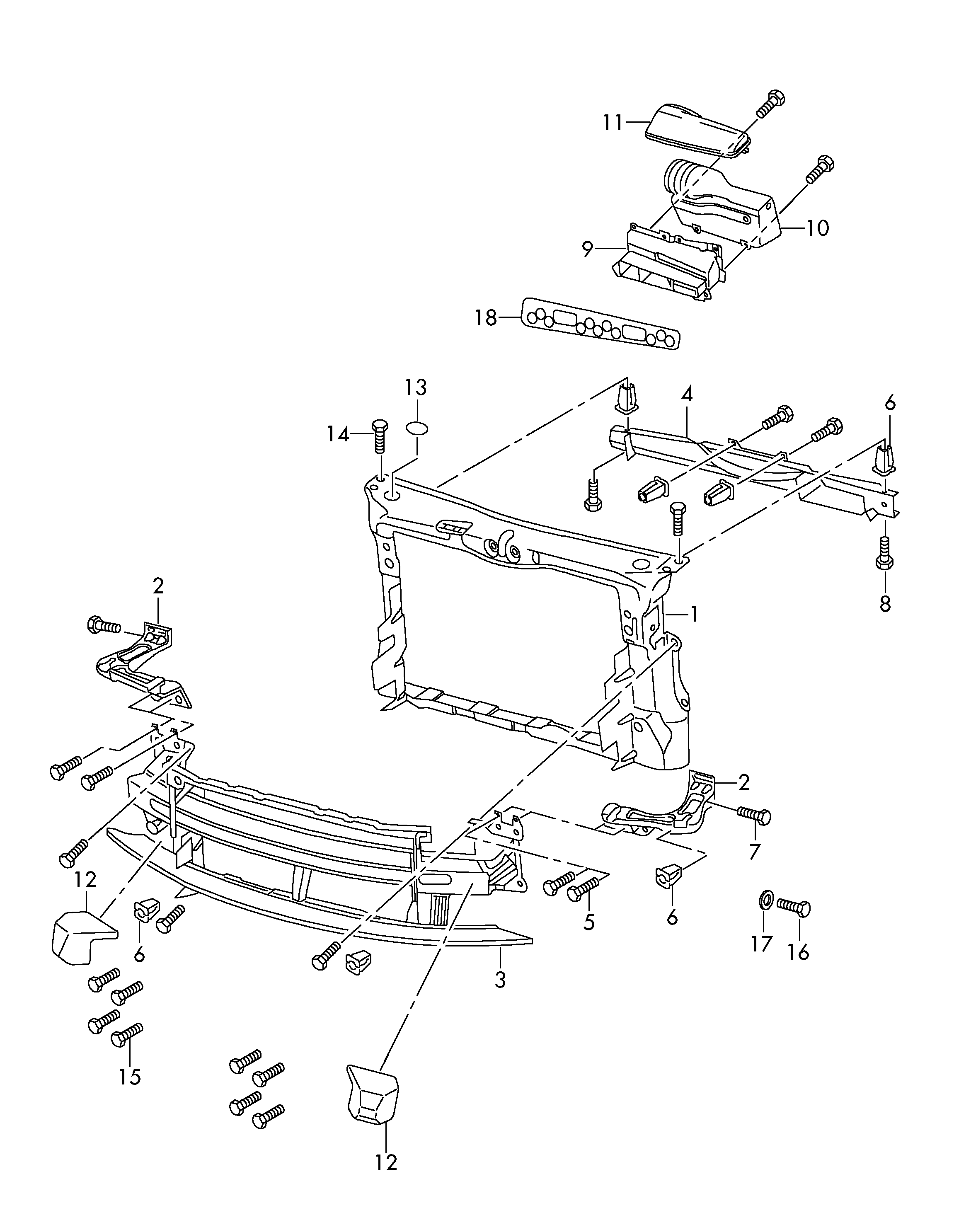 VAG 1Z0805591F - Pannellatura anteriore www.autoricambit.com