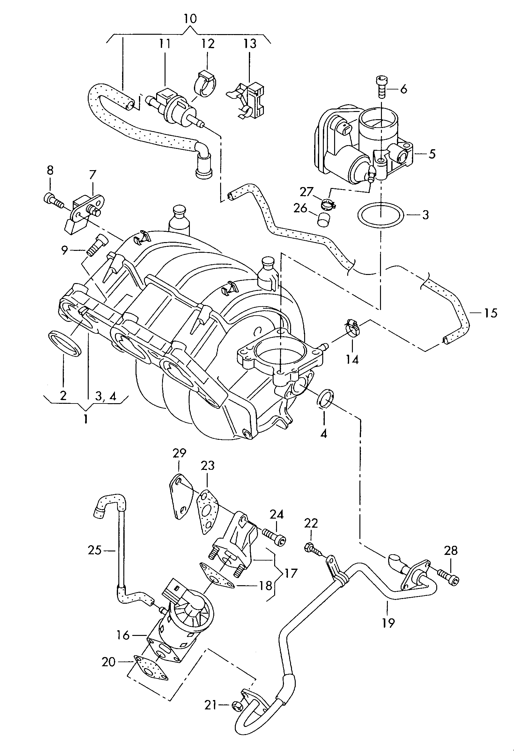 VW 03D 131 503 D - Guarnizione valvola EGR (ricircolo gas scarico) www.autoricambit.com