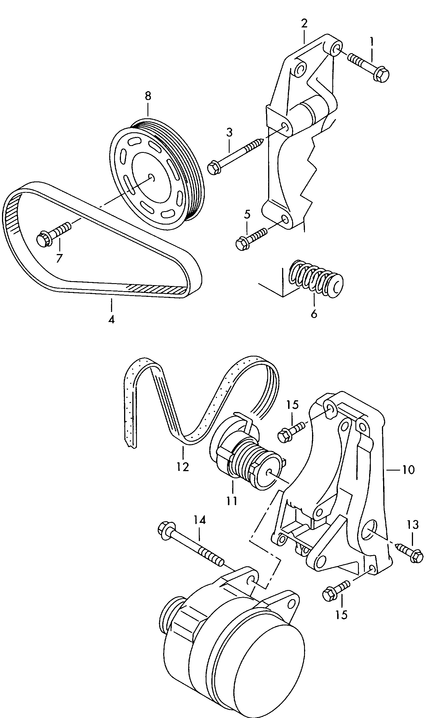 VW 1K0 260 849 B - Cinghia Poly-V www.autoricambit.com