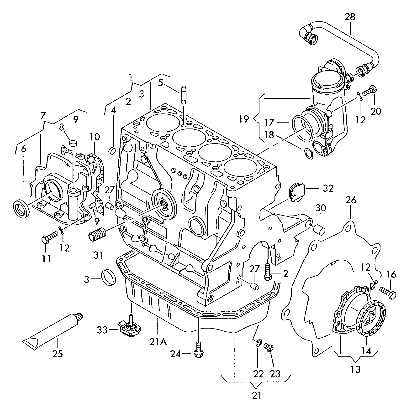 VW 030 103 171 L - Paraolio, Albero a gomiti www.autoricambit.com