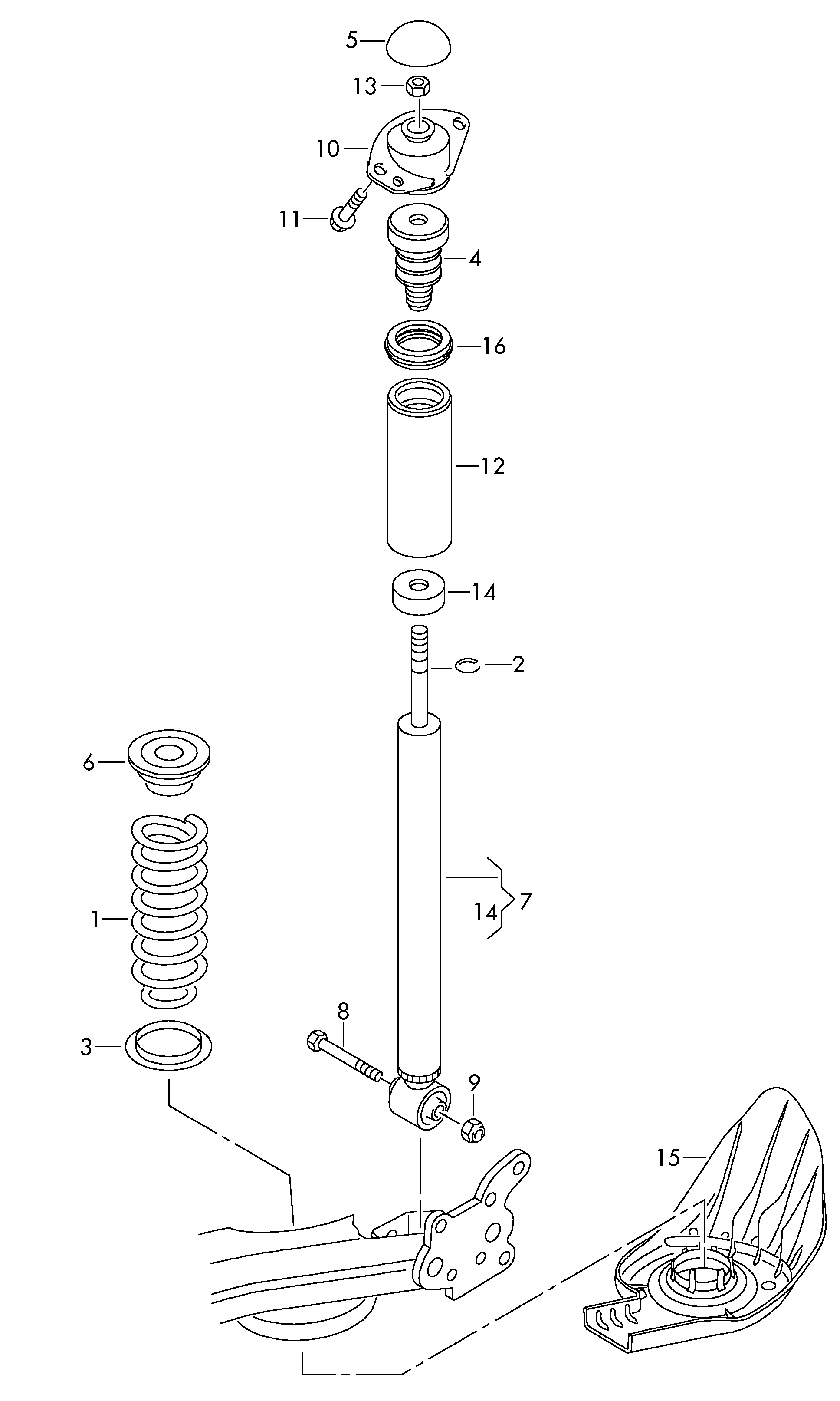 VAG 6R0 513 025 BA - Ammortizzatore www.autoricambit.com