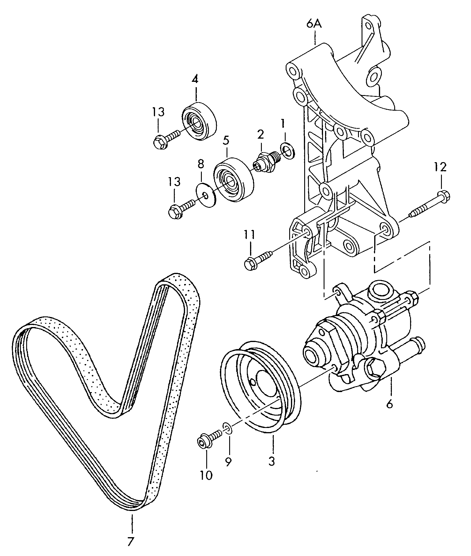 VAG 047903137AB - Cinghia Poly-V www.autoricambit.com