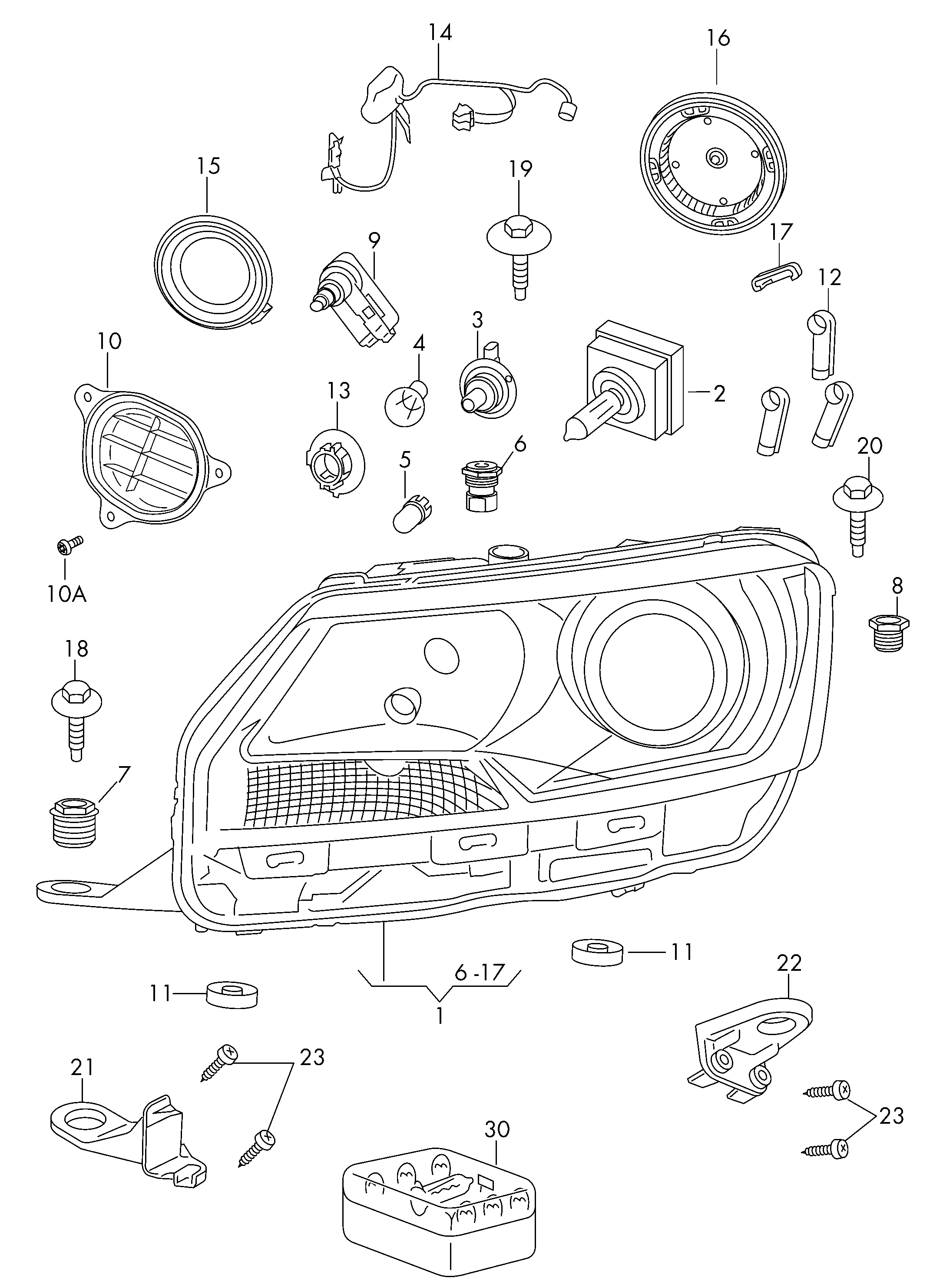 VW 8W0 941 235 - Gas discharge lamp www.autoricambit.com