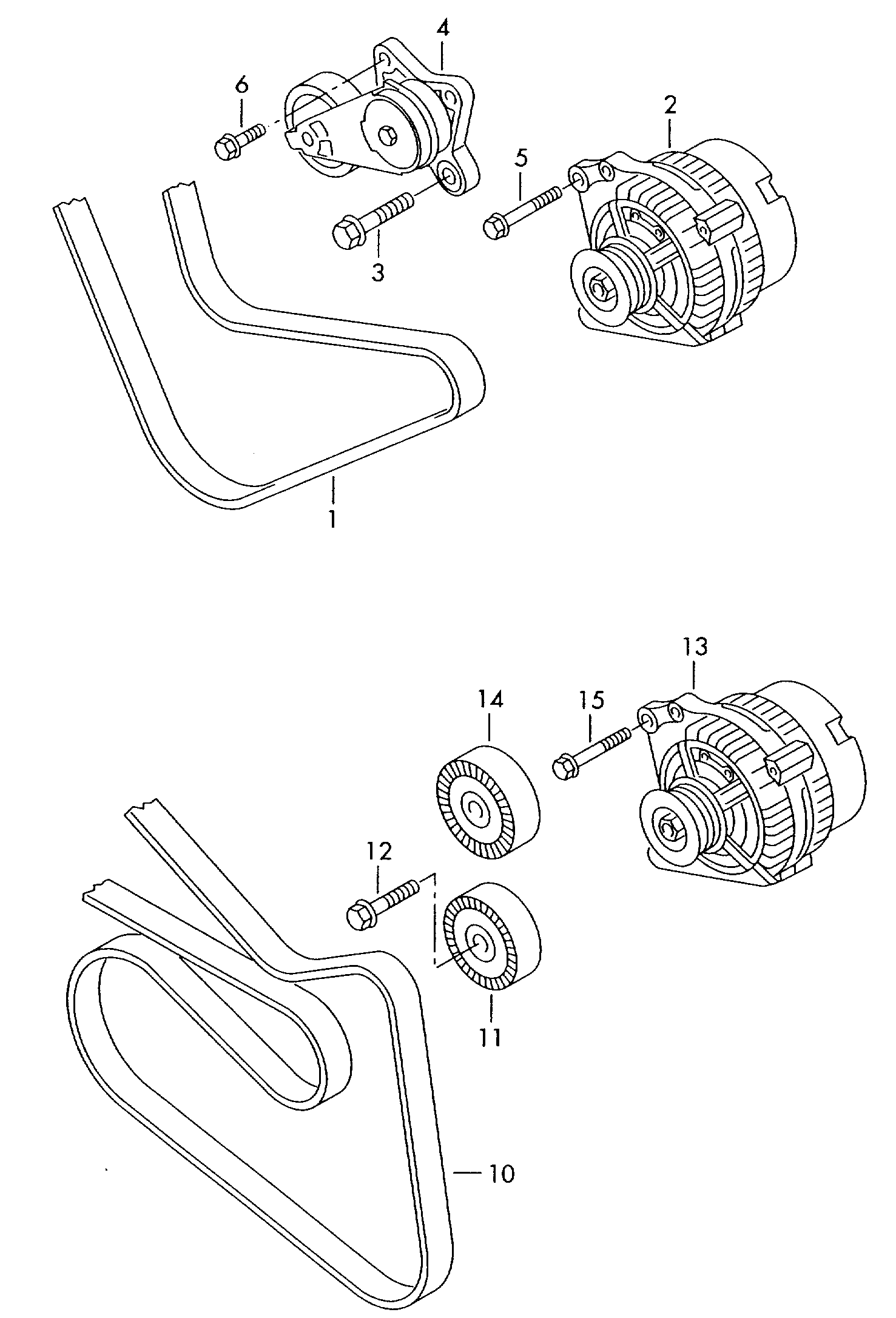 VAG 03C145299C - Tendicinghia, Cinghia Poly-V www.autoricambit.com