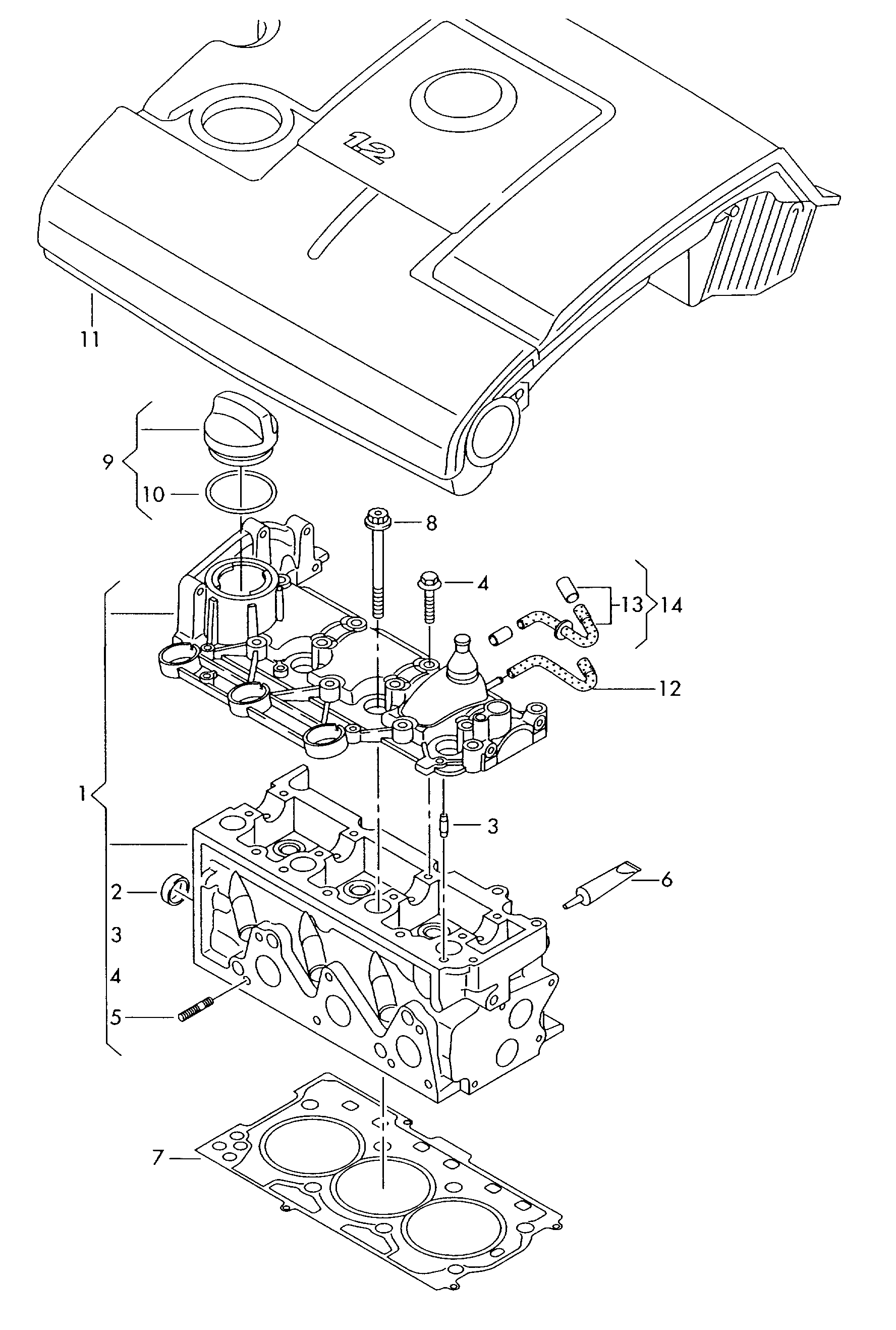 VAG WHT001808 - Kit bulloni testata www.autoricambit.com