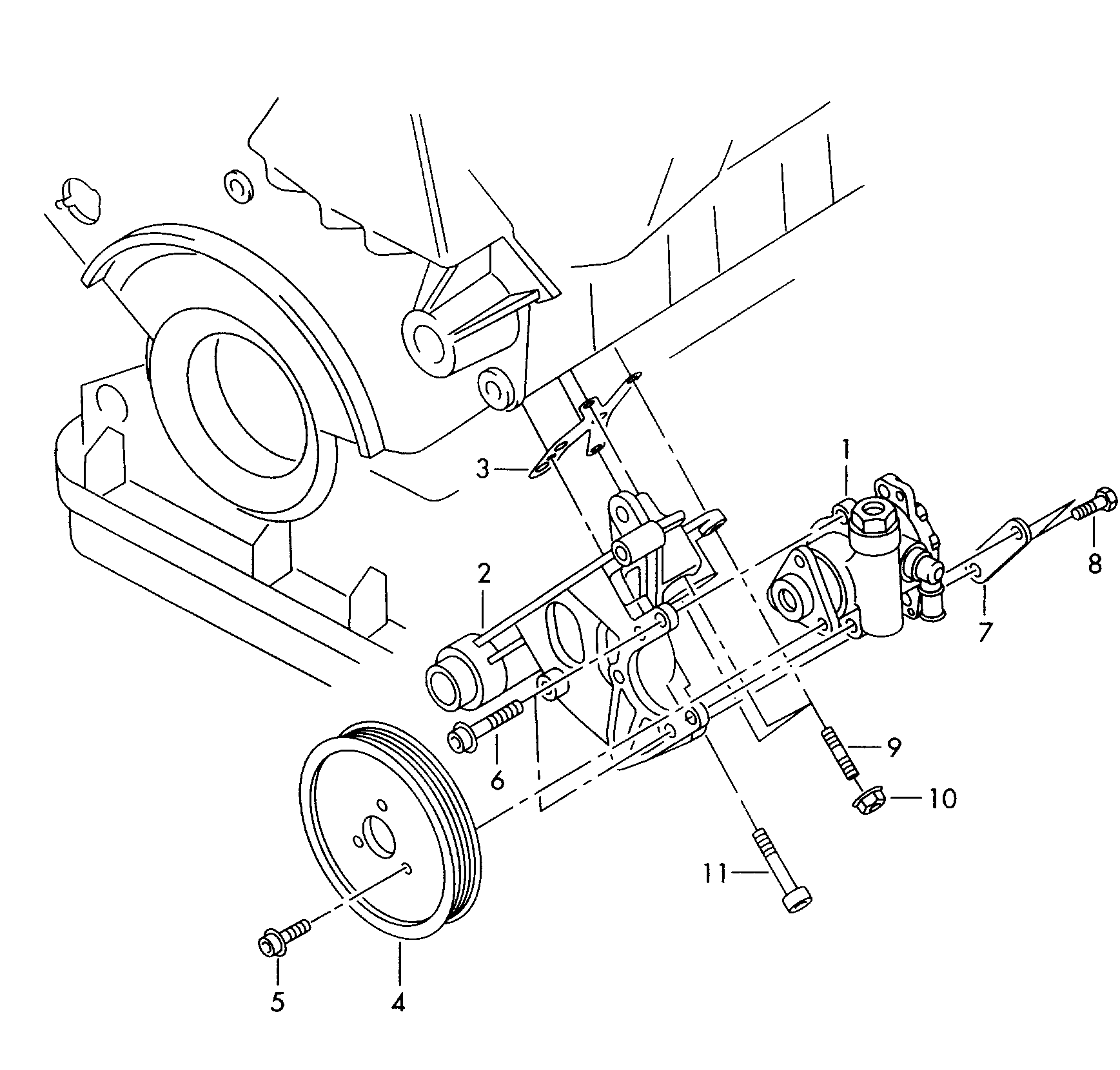 VAG 3B0 422 154 K - Pompa idraulica, Sterzo www.autoricambit.com