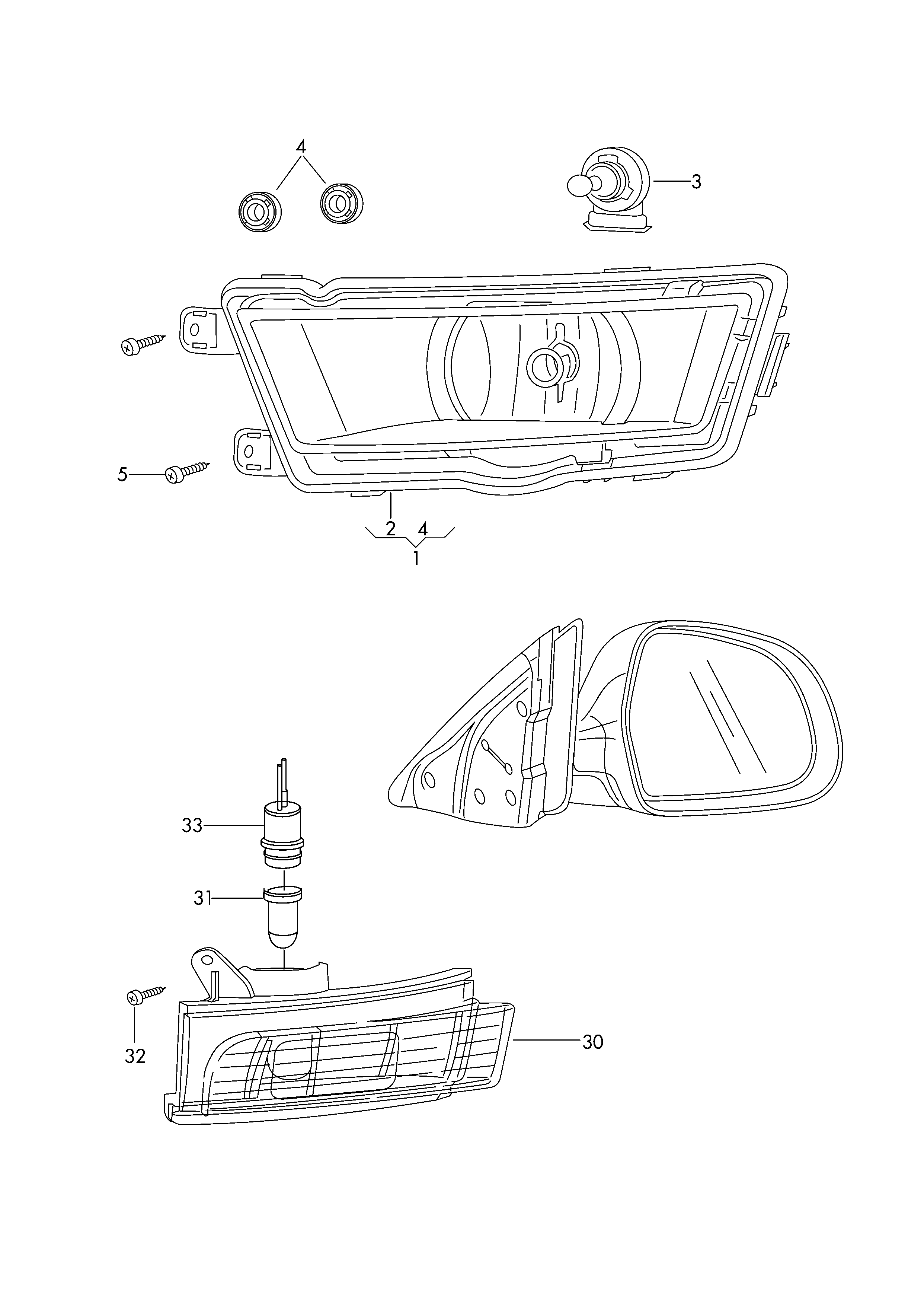 VAG 161949111 - Indicatore direzione www.autoricambit.com