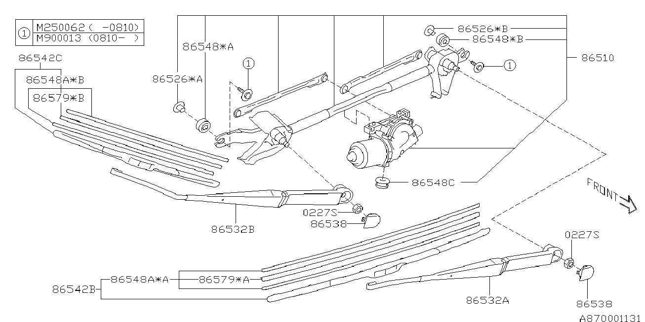 Subaru 86542-SC110 - Spazzola tergi www.autoricambit.com