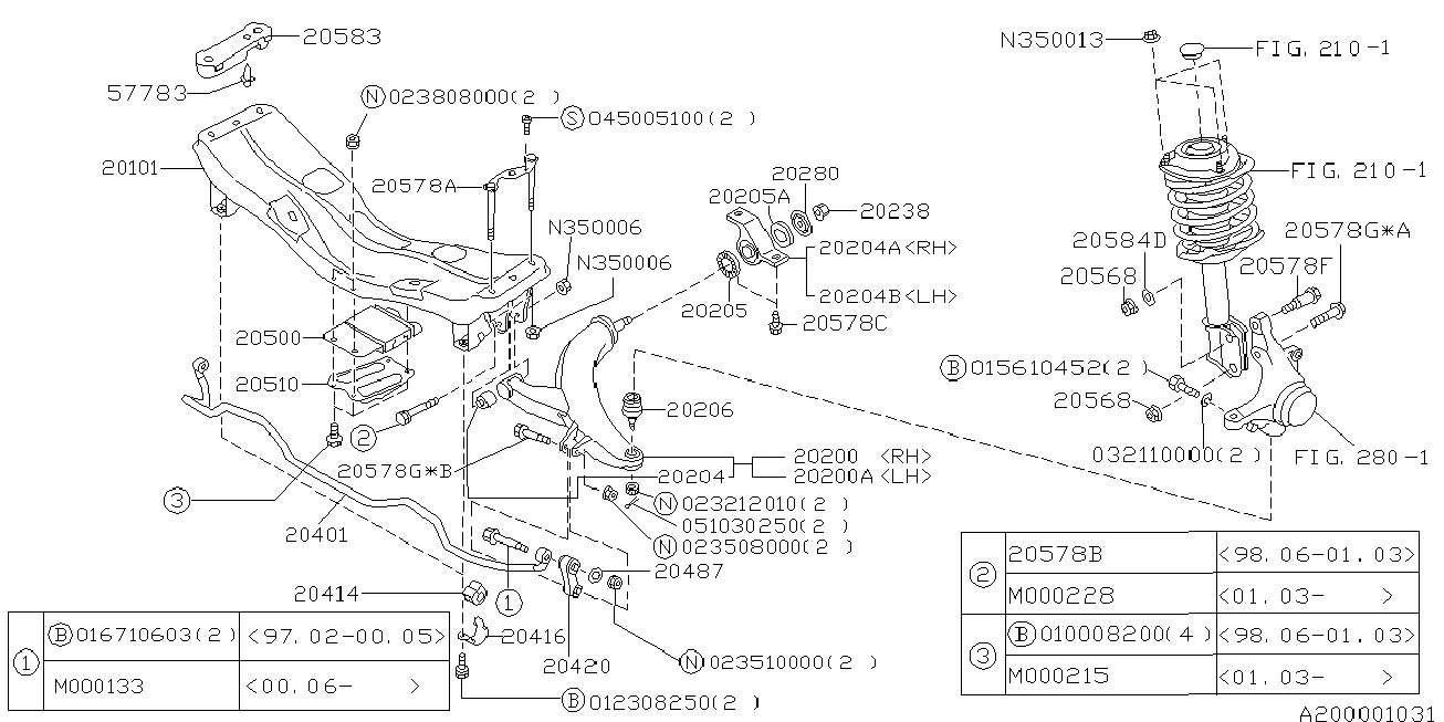 Subaru 20420-AA003 - Asta/Puntone, Stabilizzatore www.autoricambit.com