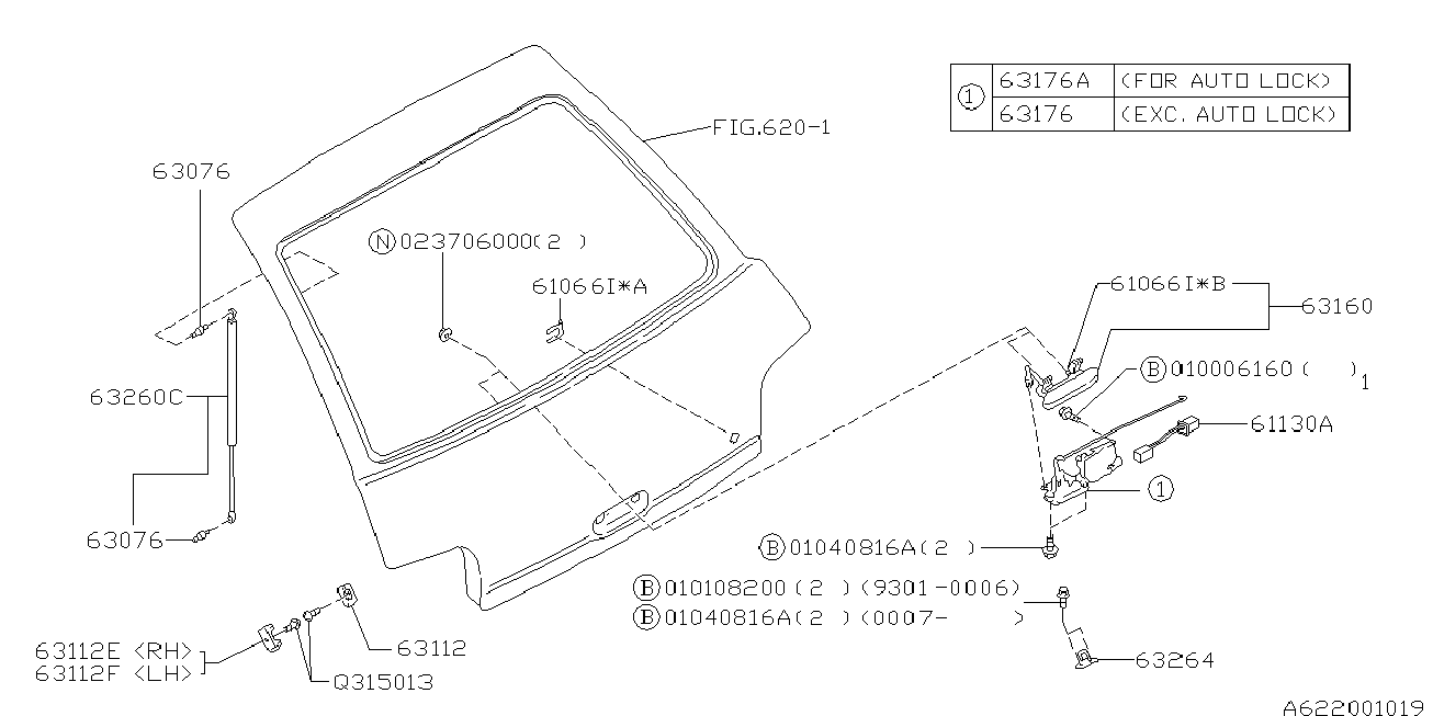 Subaru 60315FA000 - Ammortizatore pneumatico, Cofano bagagli /vano carico www.autoricambit.com