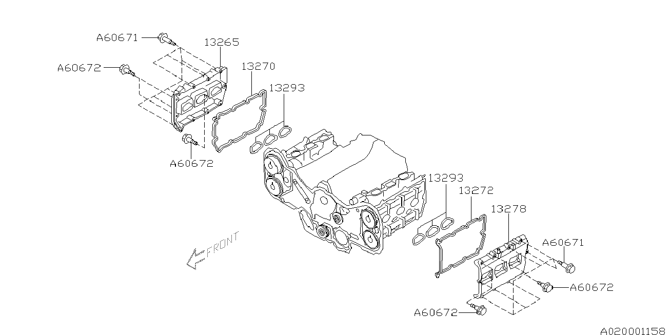 Subaru 13270AA210 - Paraolio, Albero a camme www.autoricambit.com