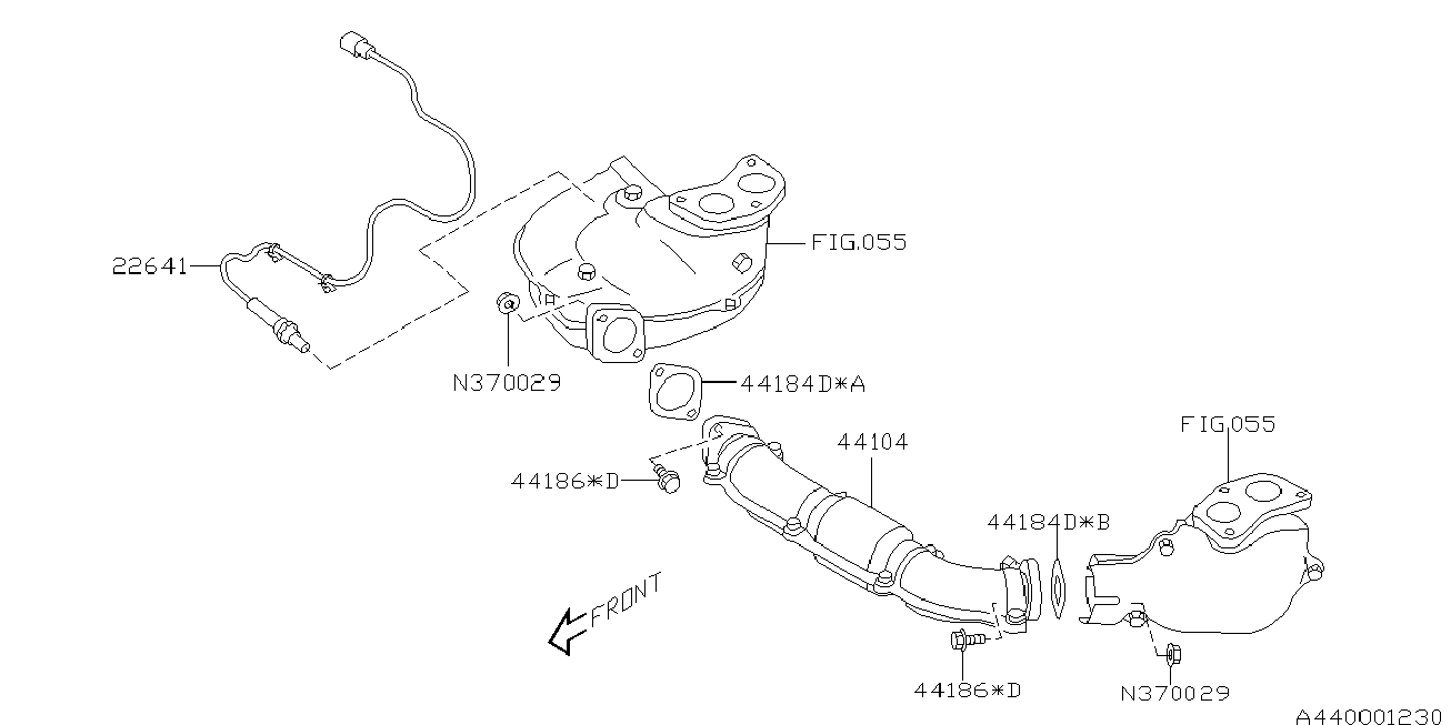 Subaru 22641AA042 - Sonda lambda www.autoricambit.com